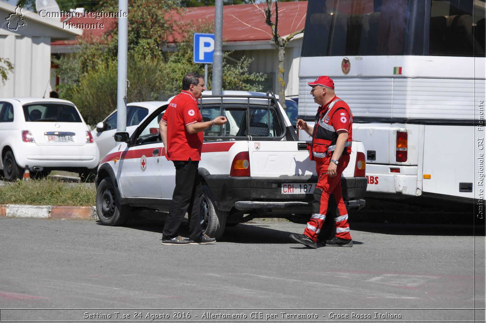 Settimo T.se 24 Agosto 2016 - Allertamento CIE per Terremoto - Croce Rossa Italiana- Comitato Regionale del Piemonte