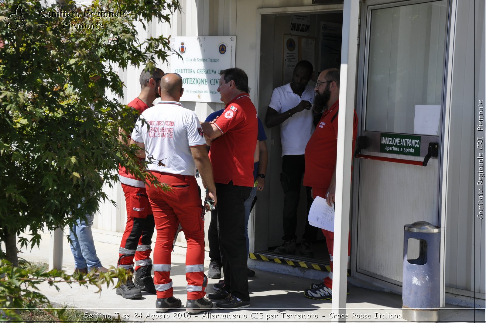 Settimo T.se 24 Agosto 2016 - Allertamento CIE per Terremoto - Croce Rossa Italiana- Comitato Regionale del Piemonte