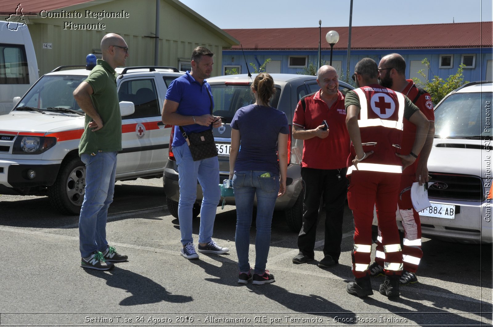 Settimo T.se 24 Agosto 2016 - Allertamento CIE per Terremoto - Croce Rossa Italiana- Comitato Regionale del Piemonte