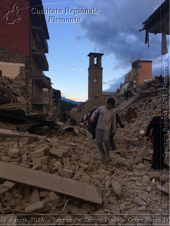 Rieti 24 Agosto 2016 - Terremoto Centro Italia- Croce Rossa Italiana- Comitato Regionale del Piemonte