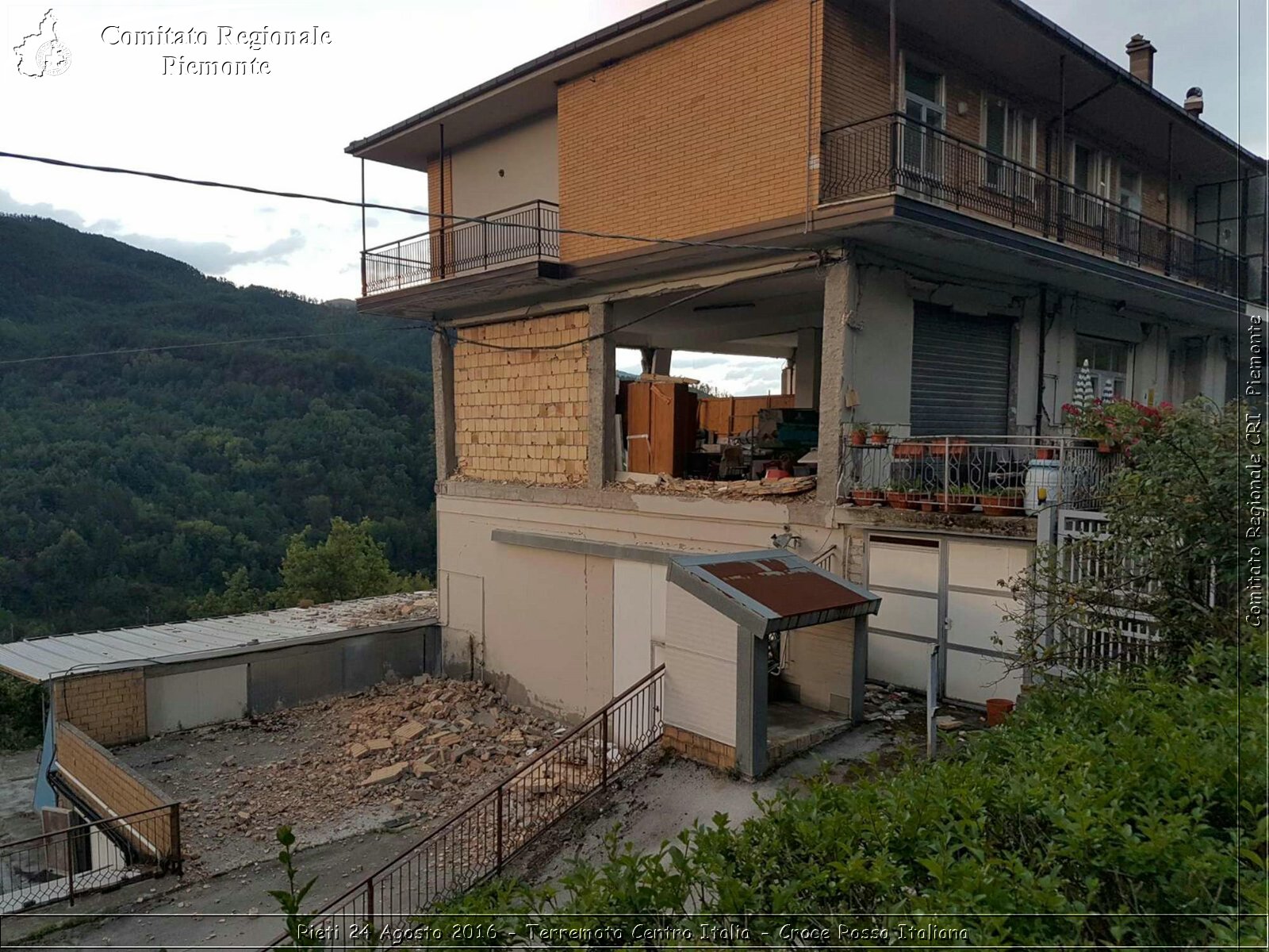 Rieti 24 Agosto 2016 - Terremoto Centro Italia- Croce Rossa Italiana- Comitato Regionale del Piemonte