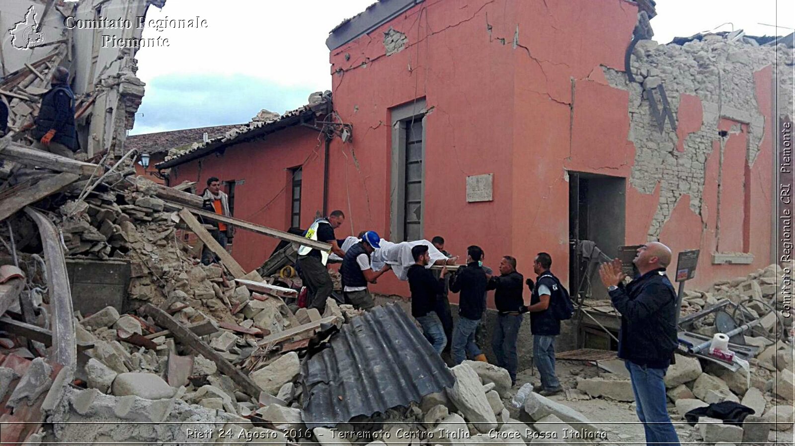 Rieti 24 Agosto 2016 - Terremoto Centro Italia- Croce Rossa Italiana- Comitato Regionale del Piemonte