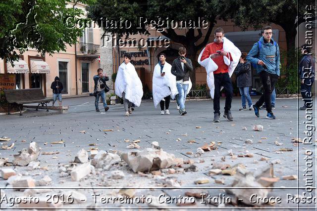 Rieti 24 Agosto 2016 - Terremoto Centro Italia- Croce Rossa Italiana- Comitato Regionale del Piemonte