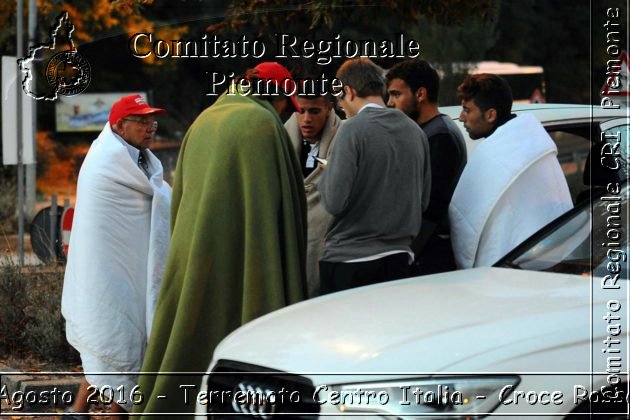 Rieti 24 Agosto 2016 - Terremoto Centro Italia- Croce Rossa Italiana- Comitato Regionale del Piemonte