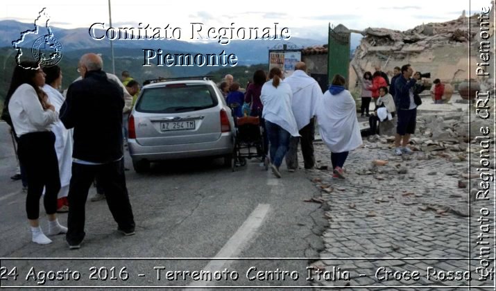 Rieti 24 Agosto 2016 - Terremoto Centro Italia- Croce Rossa Italiana- Comitato Regionale del Piemonte