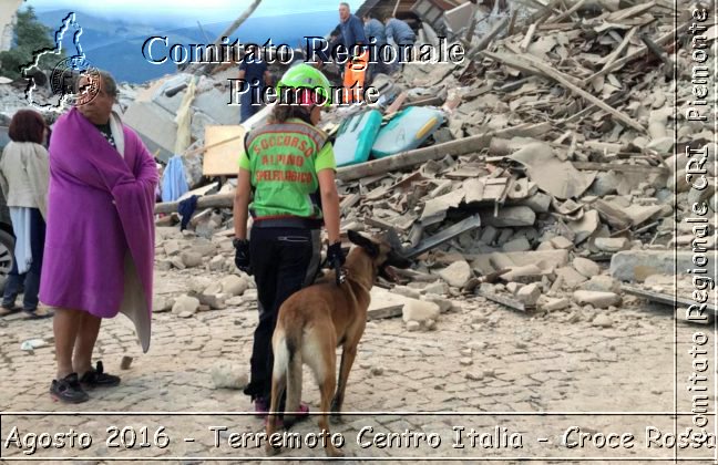 Rieti 24 Agosto 2016 - Terremoto Centro Italia- Croce Rossa Italiana- Comitato Regionale del Piemonte