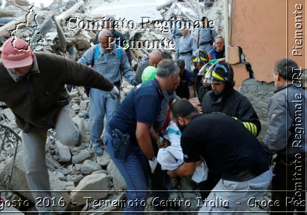 Rieti 24 Agosto 2016 - Terremoto Centro Italia- Croce Rossa Italiana- Comitato Regionale del Piemonte