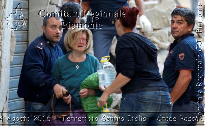 Rieti 24 Agosto 2016 - Terremoto Centro Italia- Croce Rossa Italiana- Comitato Regionale del Piemonte