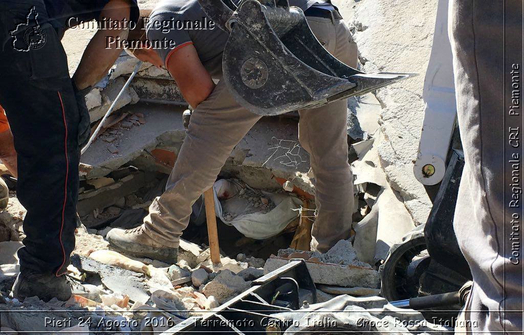 Rieti 24 Agosto 2016 - Terremoto Centro Italia- Croce Rossa Italiana- Comitato Regionale del Piemonte