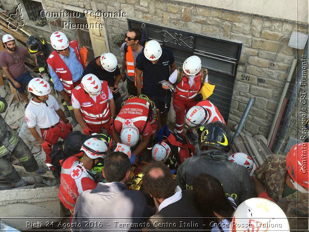 Rieti 24 Agosto 2016 - Terremoto Centro Italia- Croce Rossa Italiana- Comitato Regionale del Piemonte