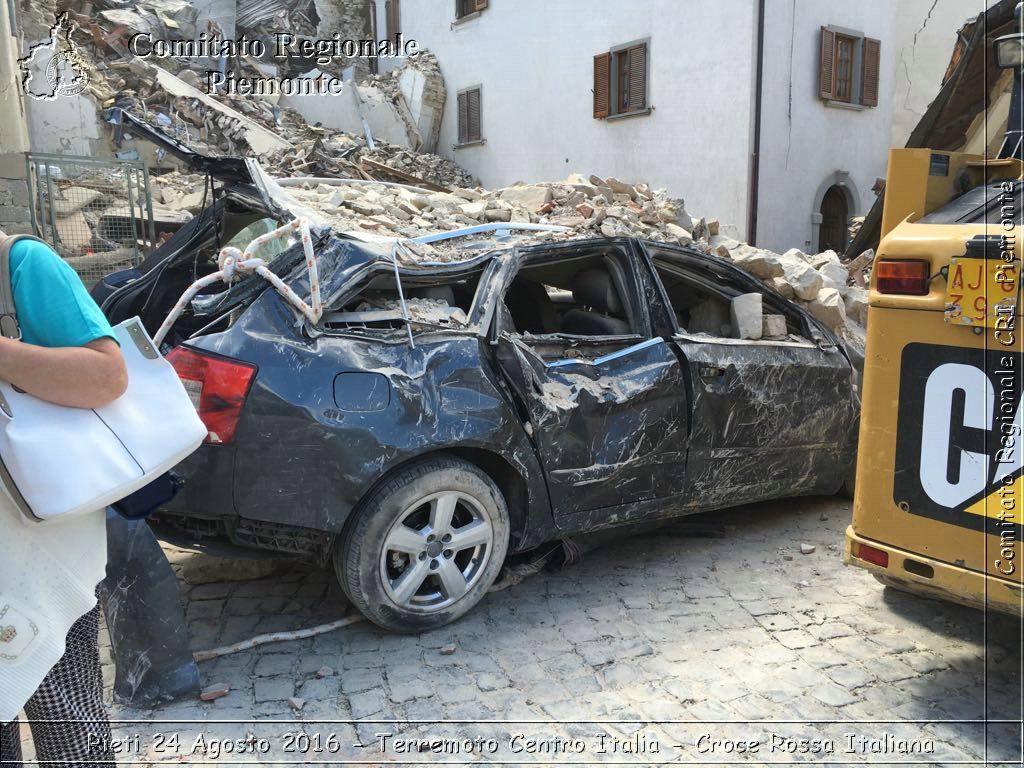 Rieti 24 Agosto 2016 - Terremoto Centro Italia- Croce Rossa Italiana- Comitato Regionale del Piemonte