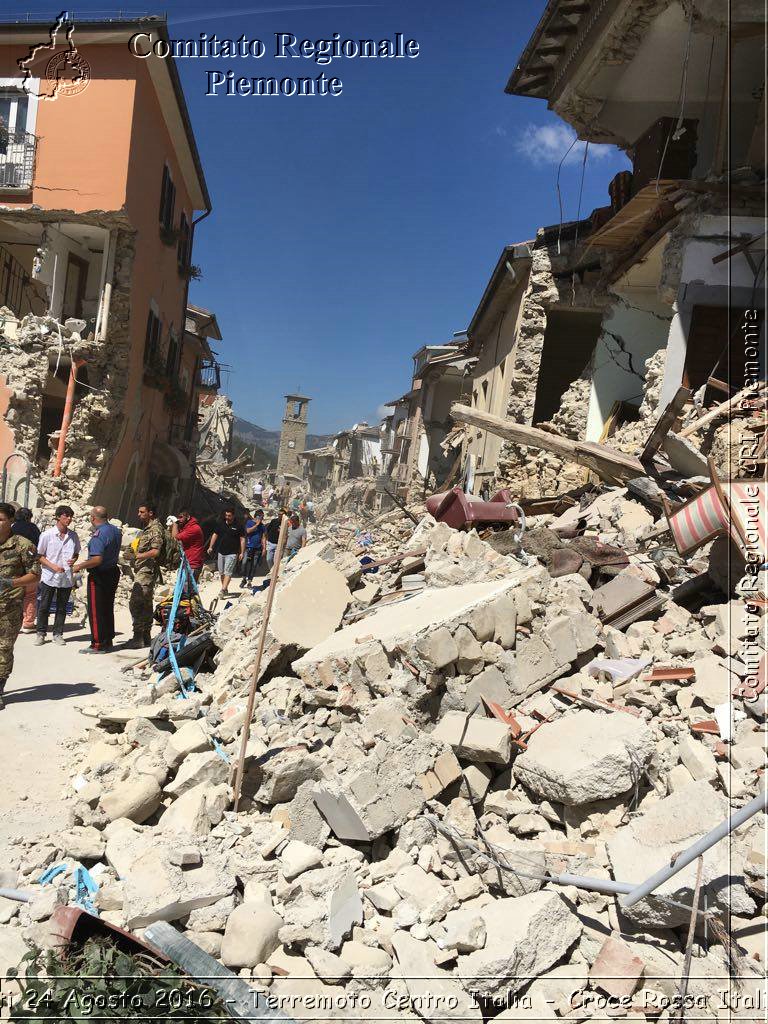 Rieti 24 Agosto 2016 - Terremoto Centro Italia- Croce Rossa Italiana- Comitato Regionale del Piemonte