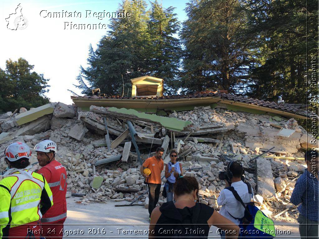 Rieti 24 Agosto 2016 - Terremoto Centro Italia- Croce Rossa Italiana- Comitato Regionale del Piemonte