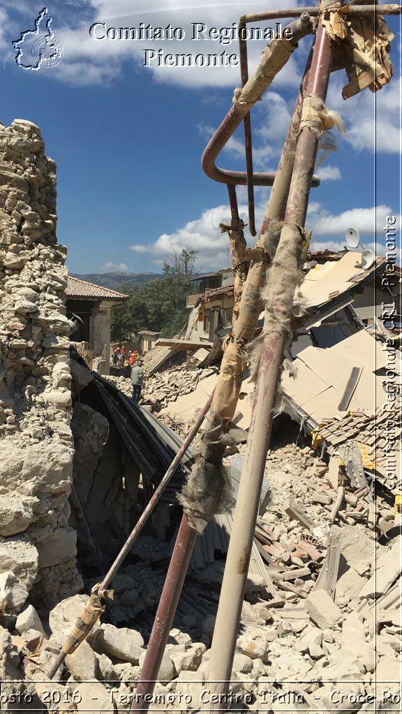 Rieti 24 Agosto 2016 - Terremoto Centro Italia- Croce Rossa Italiana- Comitato Regionale del Piemonte