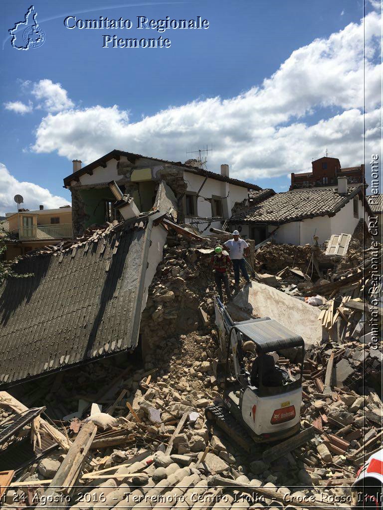 Rieti 24 Agosto 2016 - Terremoto Centro Italia- Croce Rossa Italiana- Comitato Regionale del Piemonte