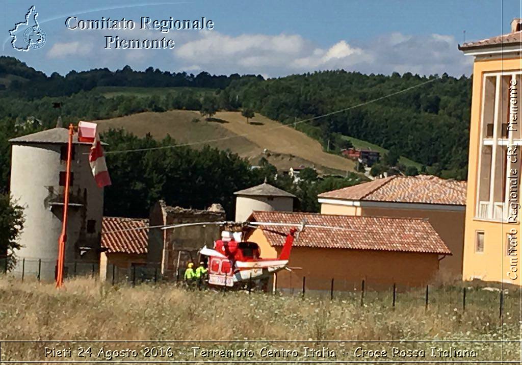 Rieti 24 Agosto 2016 - Terremoto Centro Italia- Croce Rossa Italiana- Comitato Regionale del Piemonte