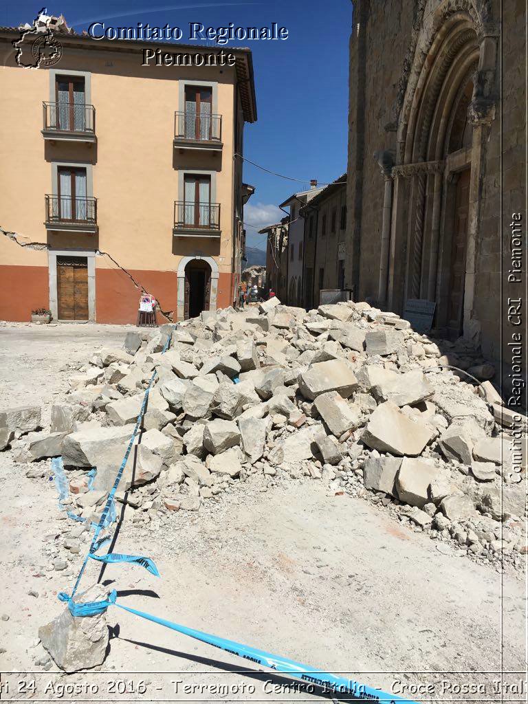 Rieti 24 Agosto 2016 - Terremoto Centro Italia- Croce Rossa Italiana- Comitato Regionale del Piemonte