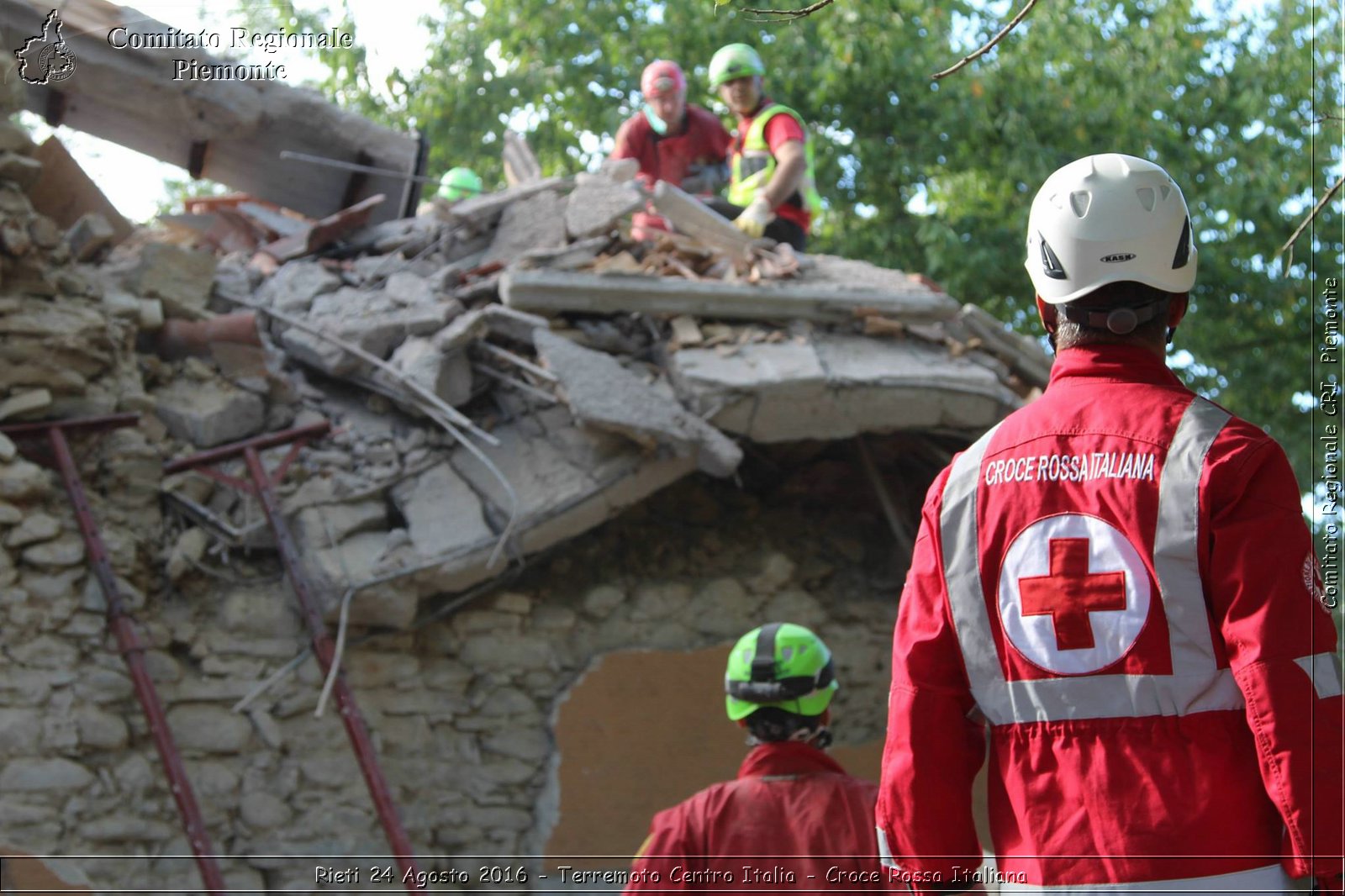 Rieti 24 Agosto 2016 - Terremoto Centro Italia- Croce Rossa Italiana- Comitato Regionale del Piemonte