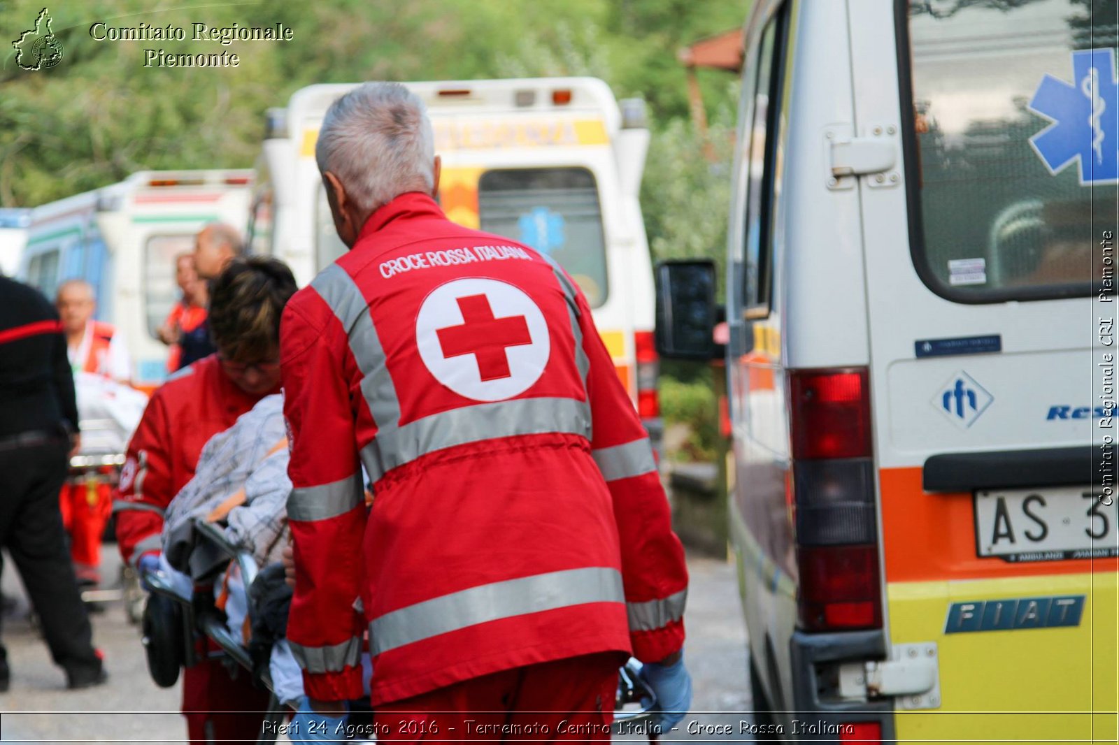 Rieti 24 Agosto 2016 - Terremoto Centro Italia- Croce Rossa Italiana- Comitato Regionale del Piemonte