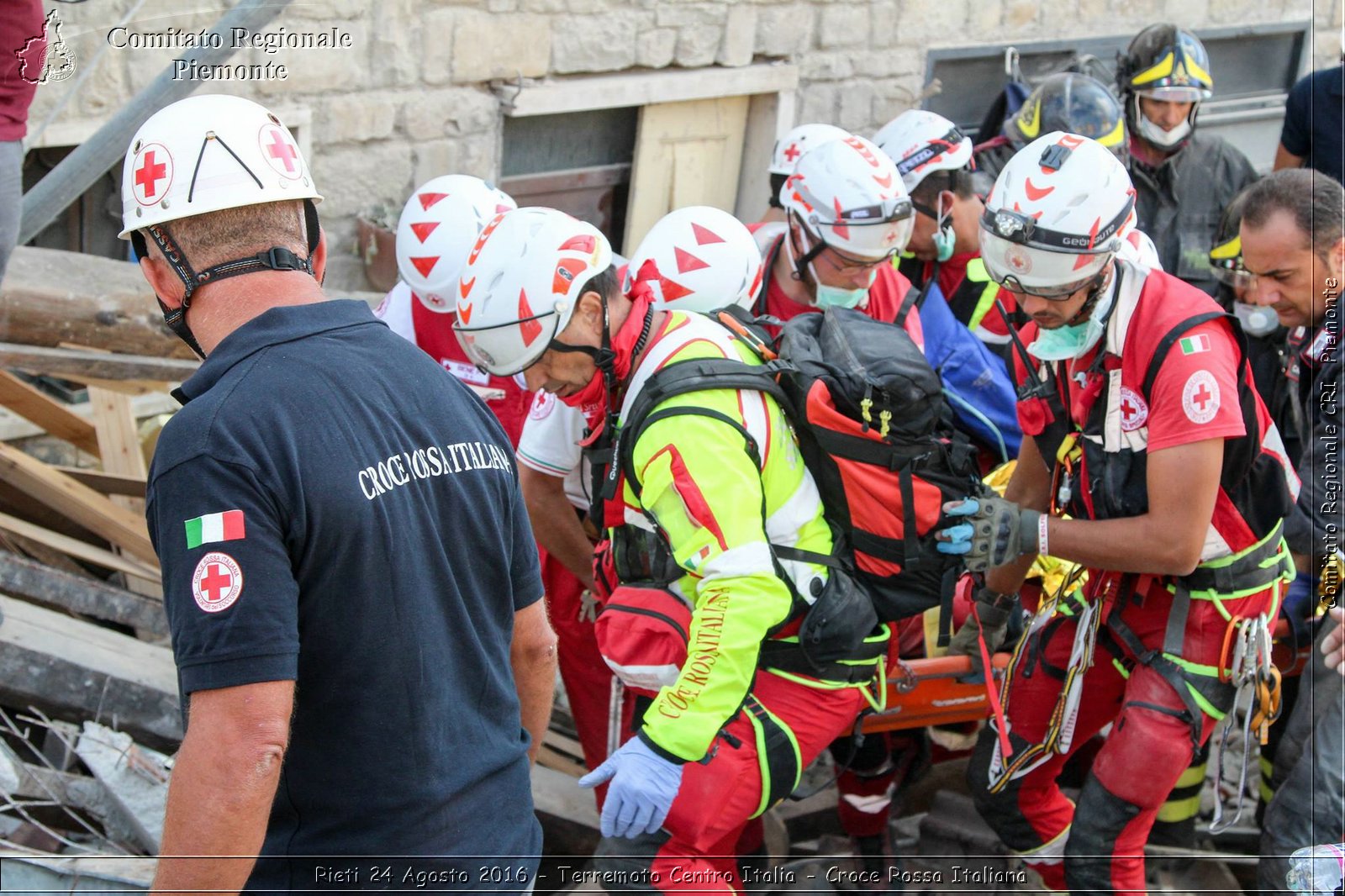 Rieti 24 Agosto 2016 - Terremoto Centro Italia- Croce Rossa Italiana- Comitato Regionale del Piemonte