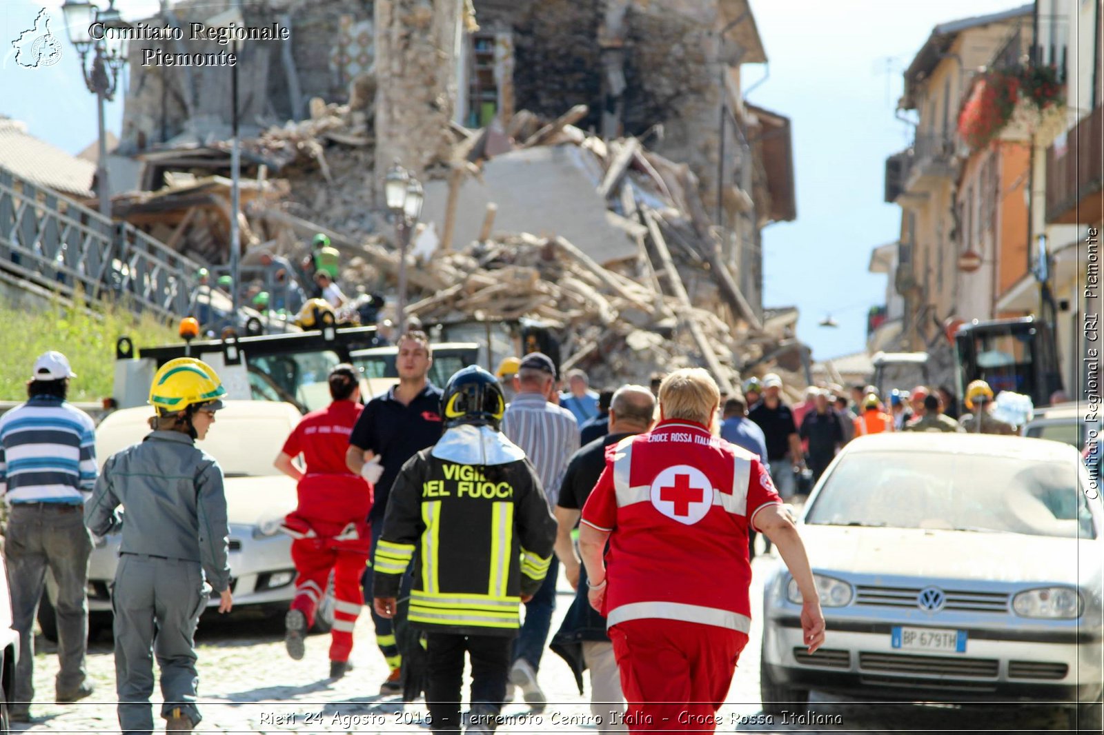 Rieti 24 Agosto 2016 - Terremoto Centro Italia- Croce Rossa Italiana- Comitato Regionale del Piemonte