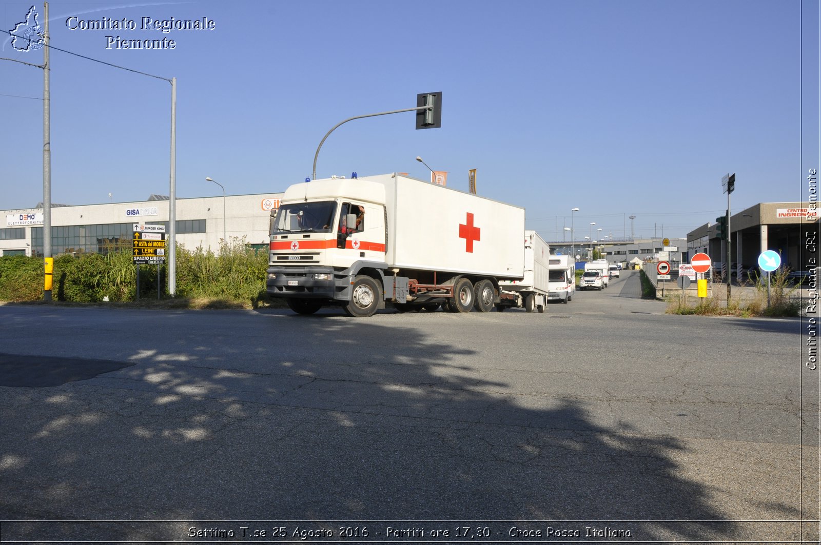 Settimo T.se 25 Agosto 2016 - Partiti ore 17,30 - Croce Rossa Italiana- Comitato Regionale del Piemonte