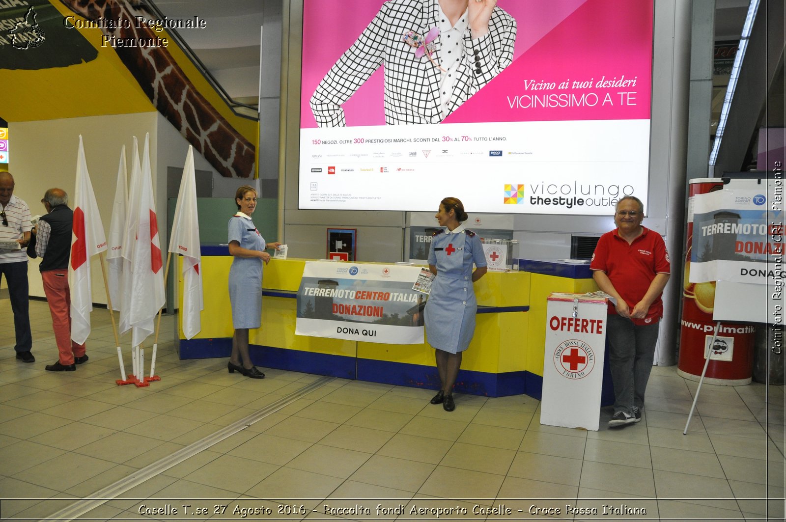 Caselle T.se 27 Agosto 2016 - Raccolta fondi Aeroporto Caselle - Croce Rossa Italiana- Comitato Regionale del Piemonte