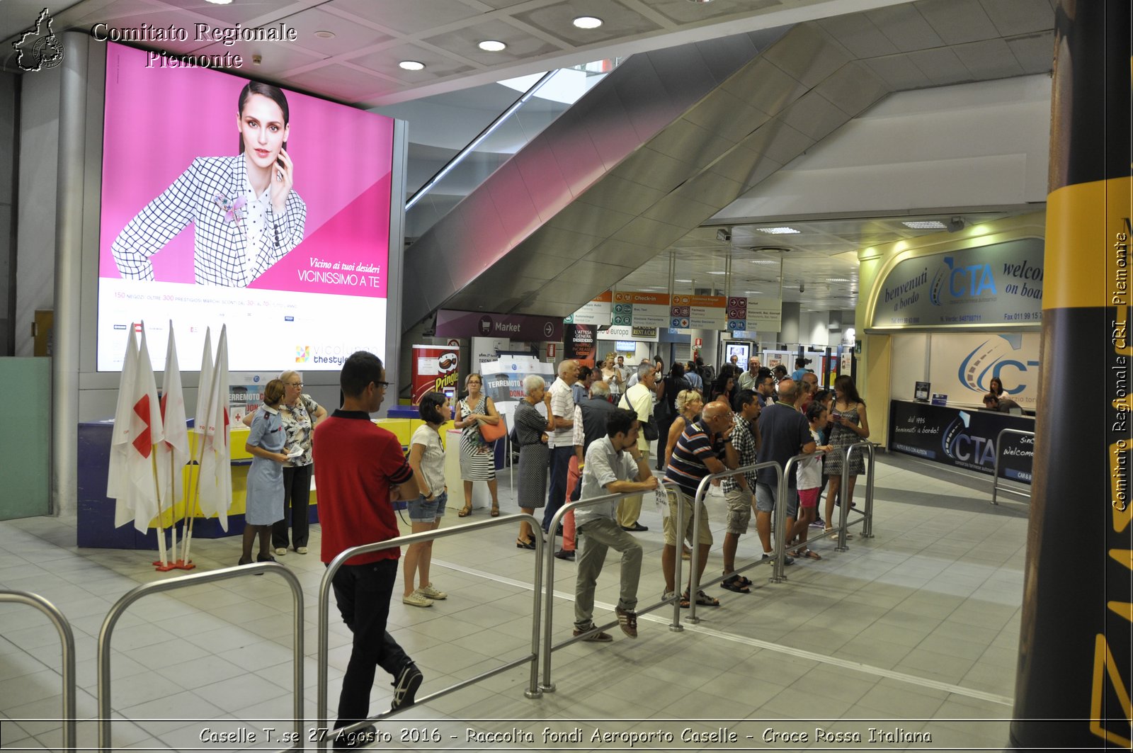 Caselle T.se 27 Agosto 2016 - Raccolta fondi Aeroporto Caselle - Croce Rossa Italiana- Comitato Regionale del Piemonte