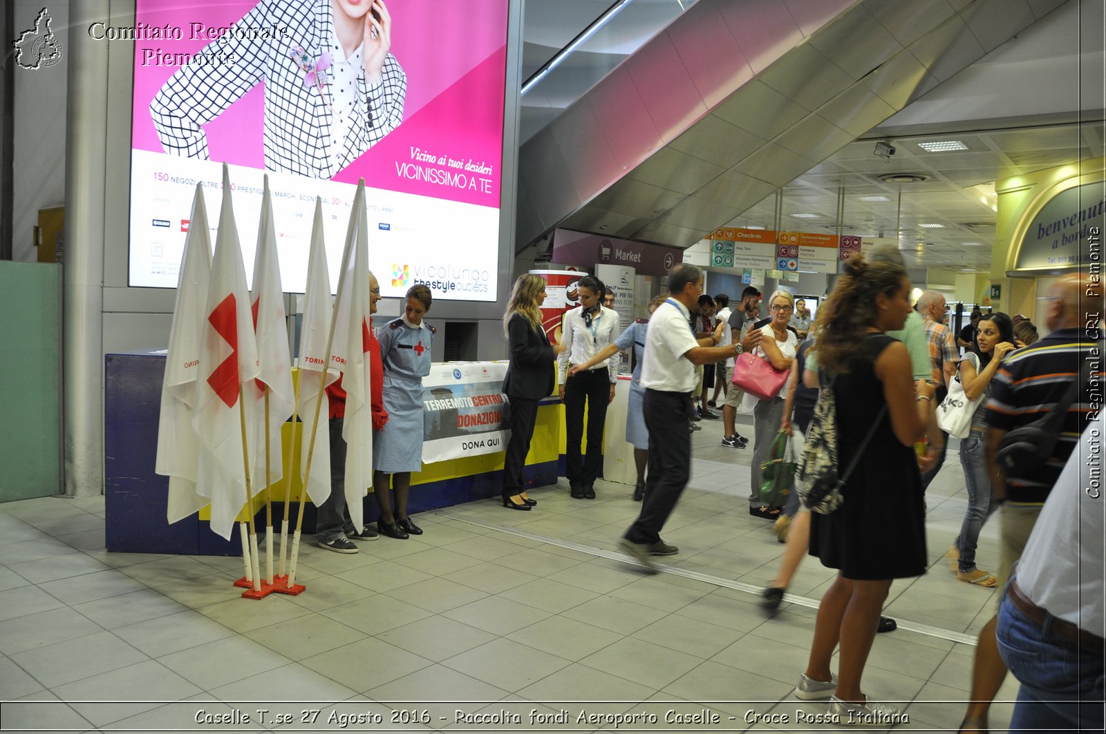 Caselle T.se 27 Agosto 2016 - Raccolta fondi Aeroporto Caselle - Croce Rossa Italiana- Comitato Regionale del Piemonte