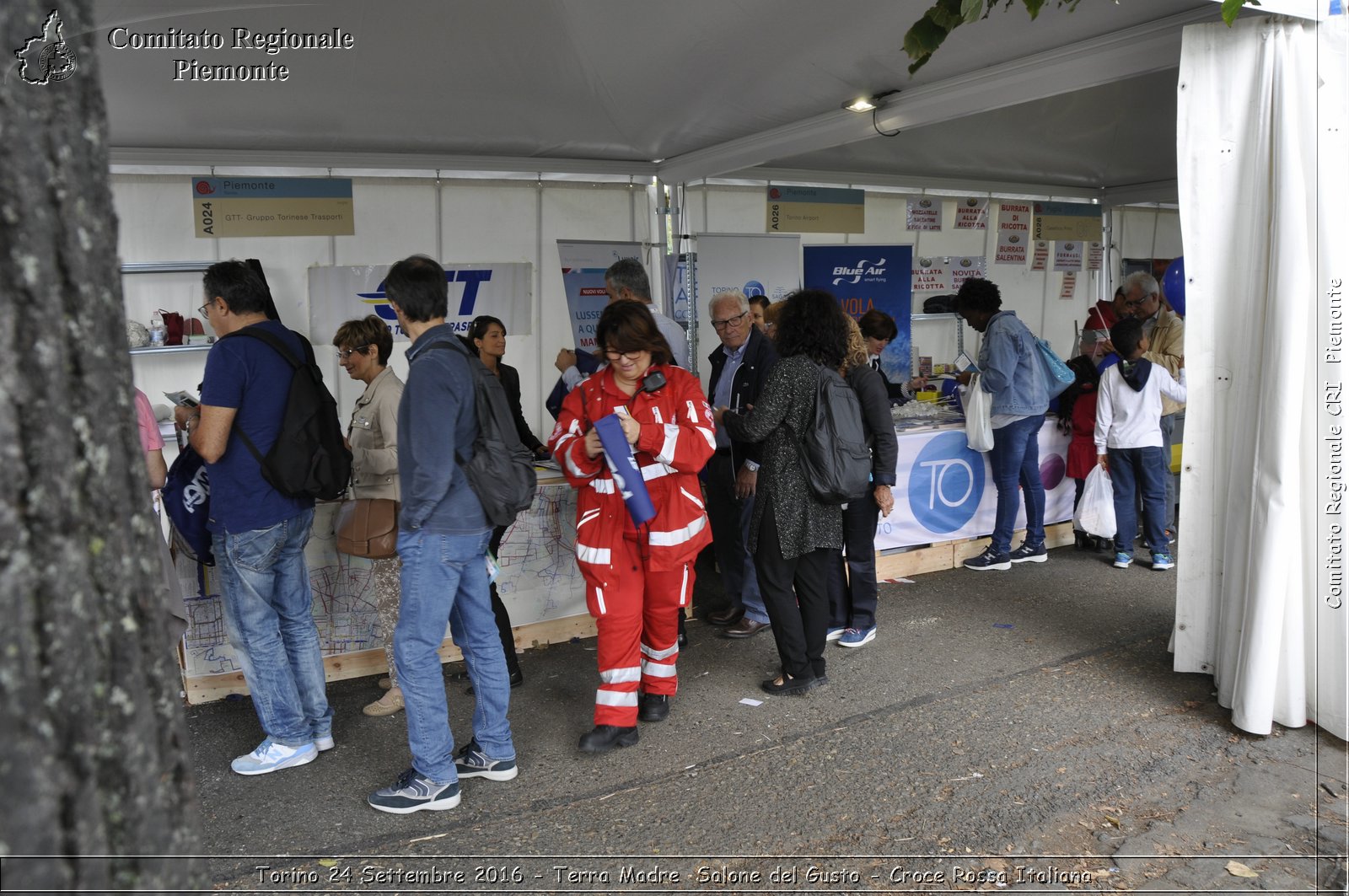 Torino 24 Settembre 2016 - Terra Madre Salone del Gusto - Croce Rossa Italiana- Comitato Regionale del Piemonte