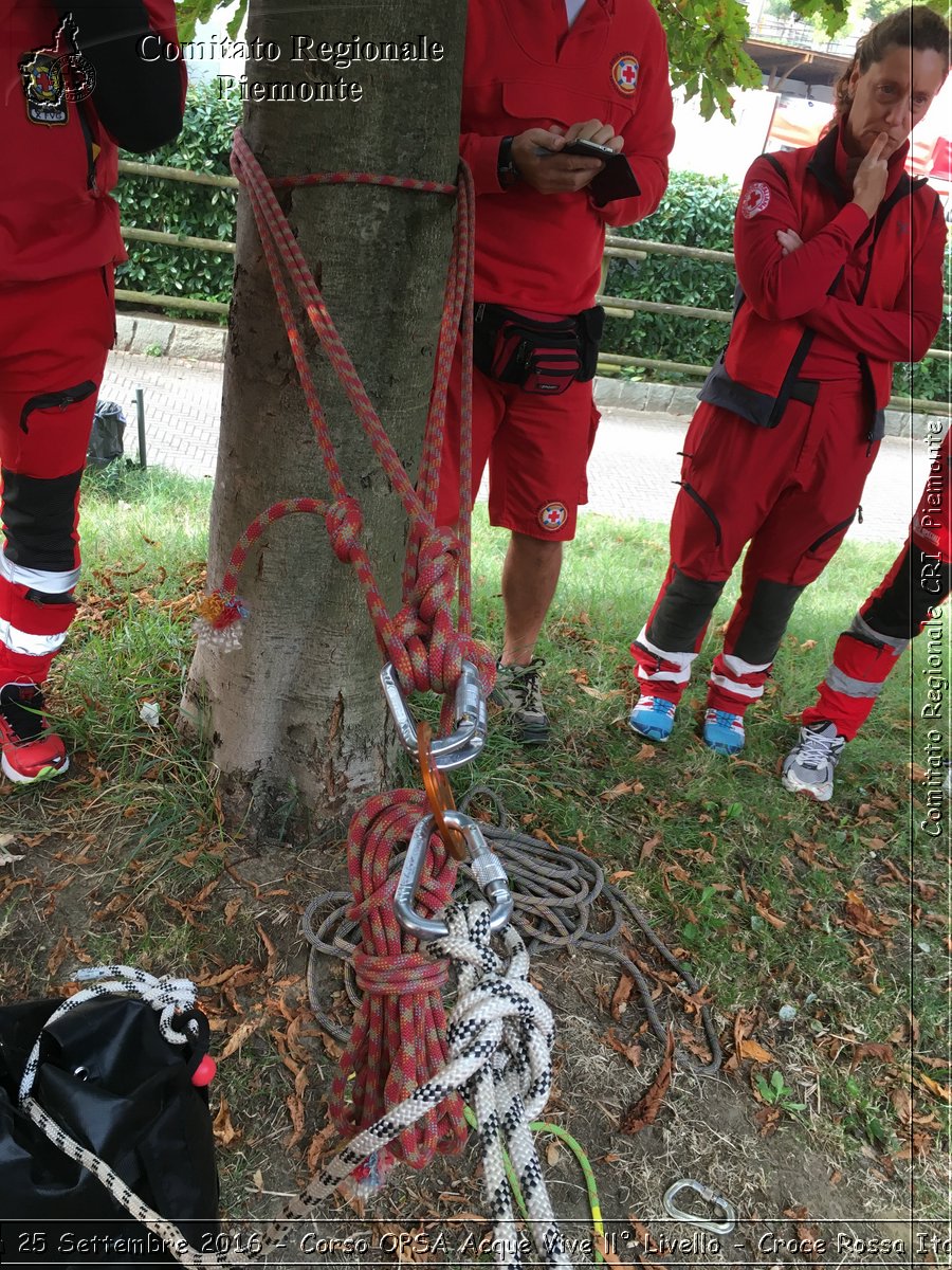 Ivrea 25 Settembre 2016 - Corso OPSA Acque Vive II Livello - Croce Rossa Italiana- Comitato Regionale del Piemonte