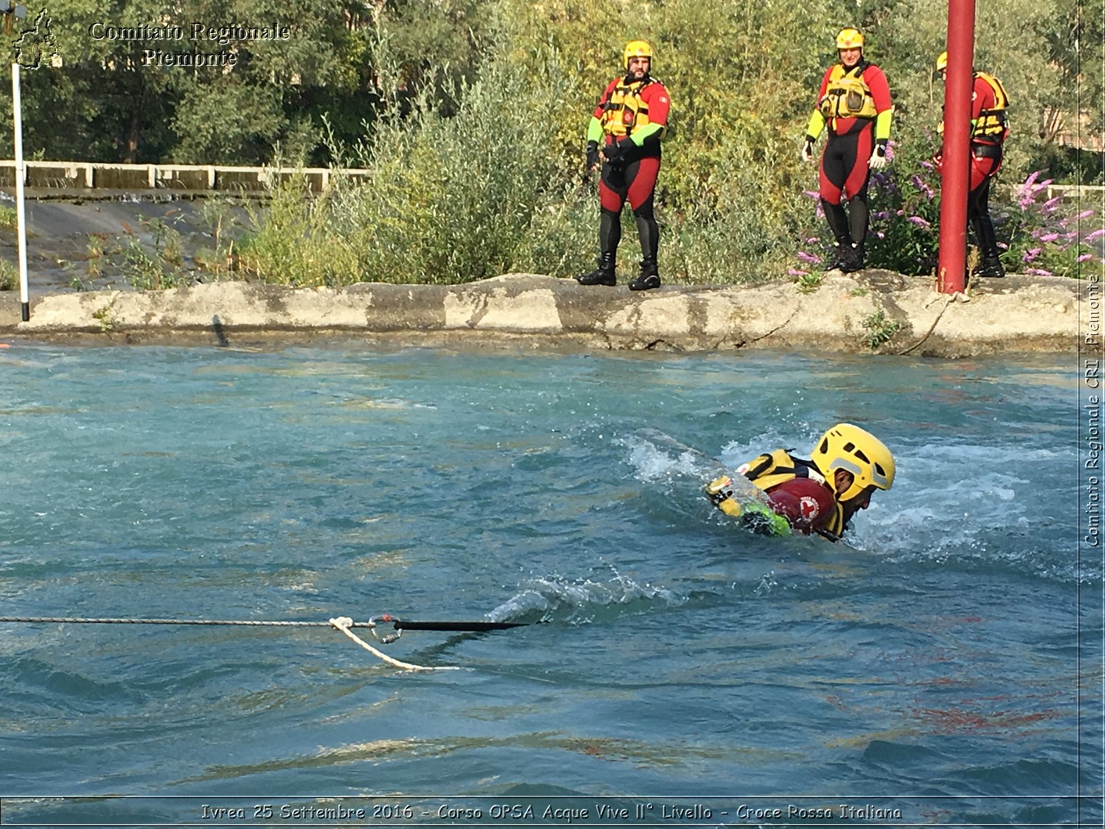 Ivrea 25 Settembre 2016 - Corso OPSA Acque Vive II Livello - Croce Rossa Italiana- Comitato Regionale del Piemonte