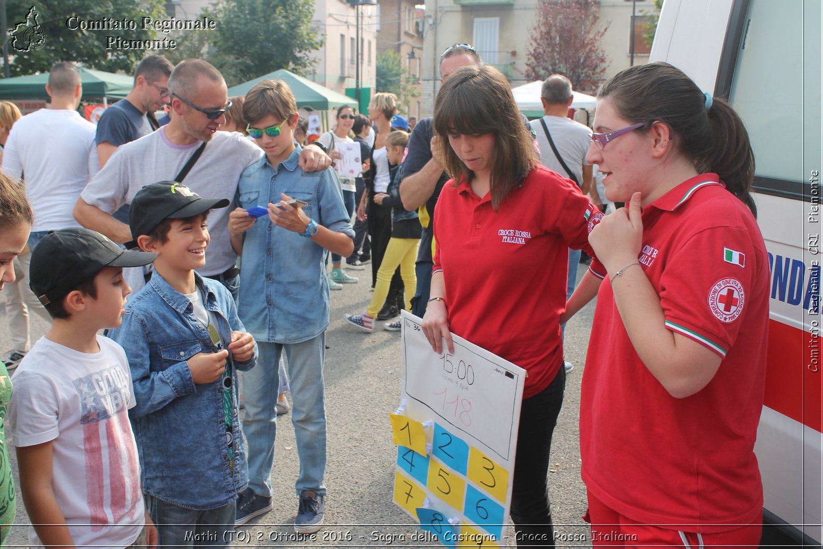 Mathi (TO) 2 Ottobre 2016 - Sagra della Castagna - Croce Rossa Italiana- Comitato Regionale del Piemonte