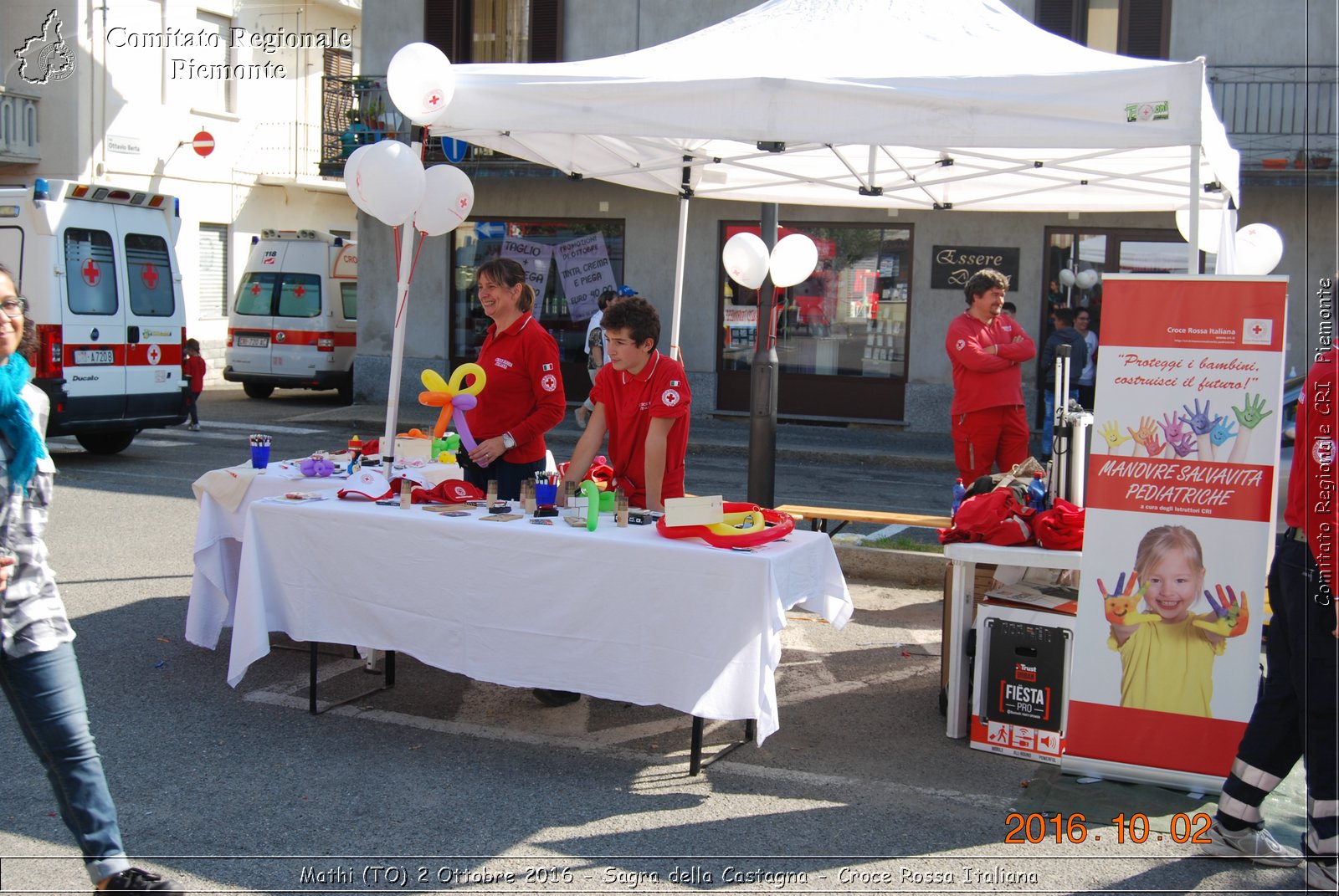 Mathi (TO) 2 Ottobre 2016 - Sagra della Castagna - Croce Rossa Italiana- Comitato Regionale del Piemonte