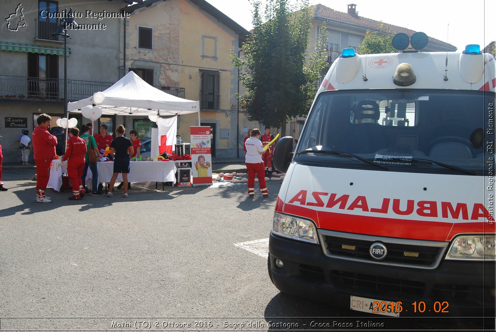 Mathi (TO) 2 Ottobre 2016 - Sagra della Castagna - Croce Rossa Italiana- Comitato Regionale del Piemonte