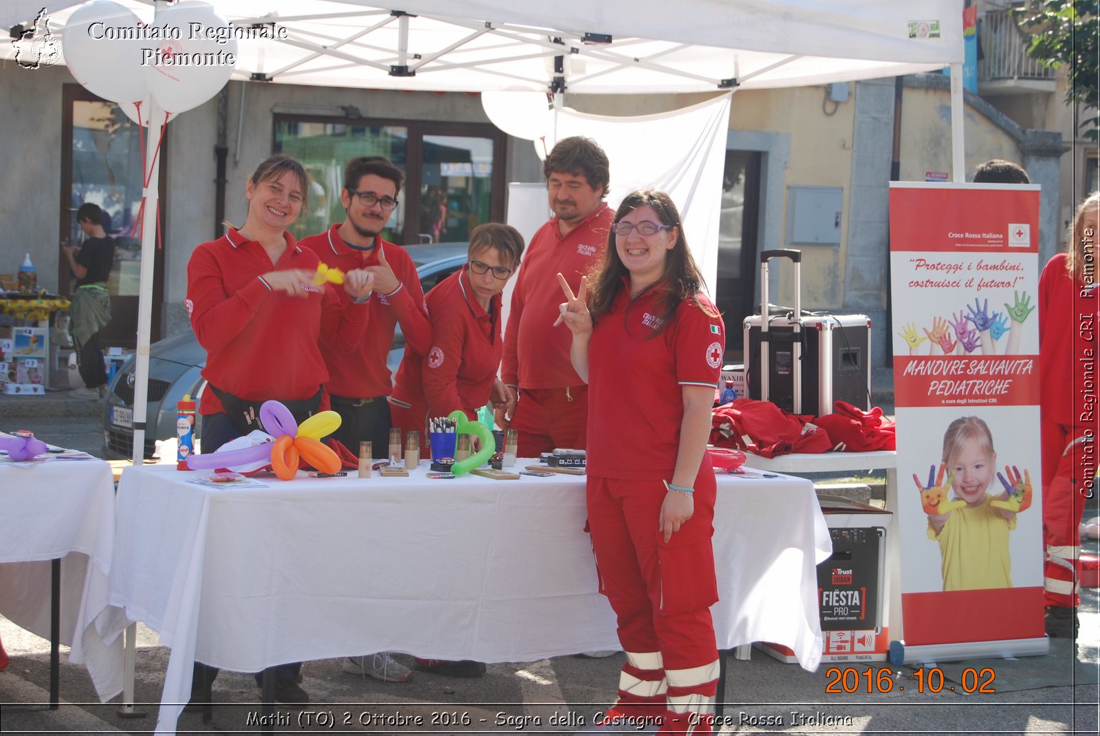 Mathi (TO) 2 Ottobre 2016 - Sagra della Castagna - Croce Rossa Italiana- Comitato Regionale del Piemonte