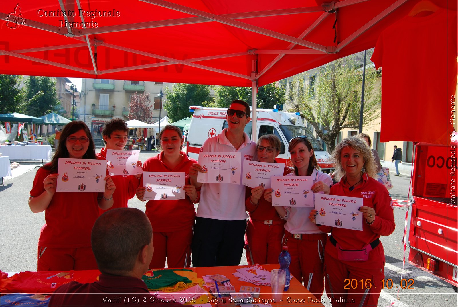 Mathi (TO) 2 Ottobre 2016 - Sagra della Castagna - Croce Rossa Italiana- Comitato Regionale del Piemonte