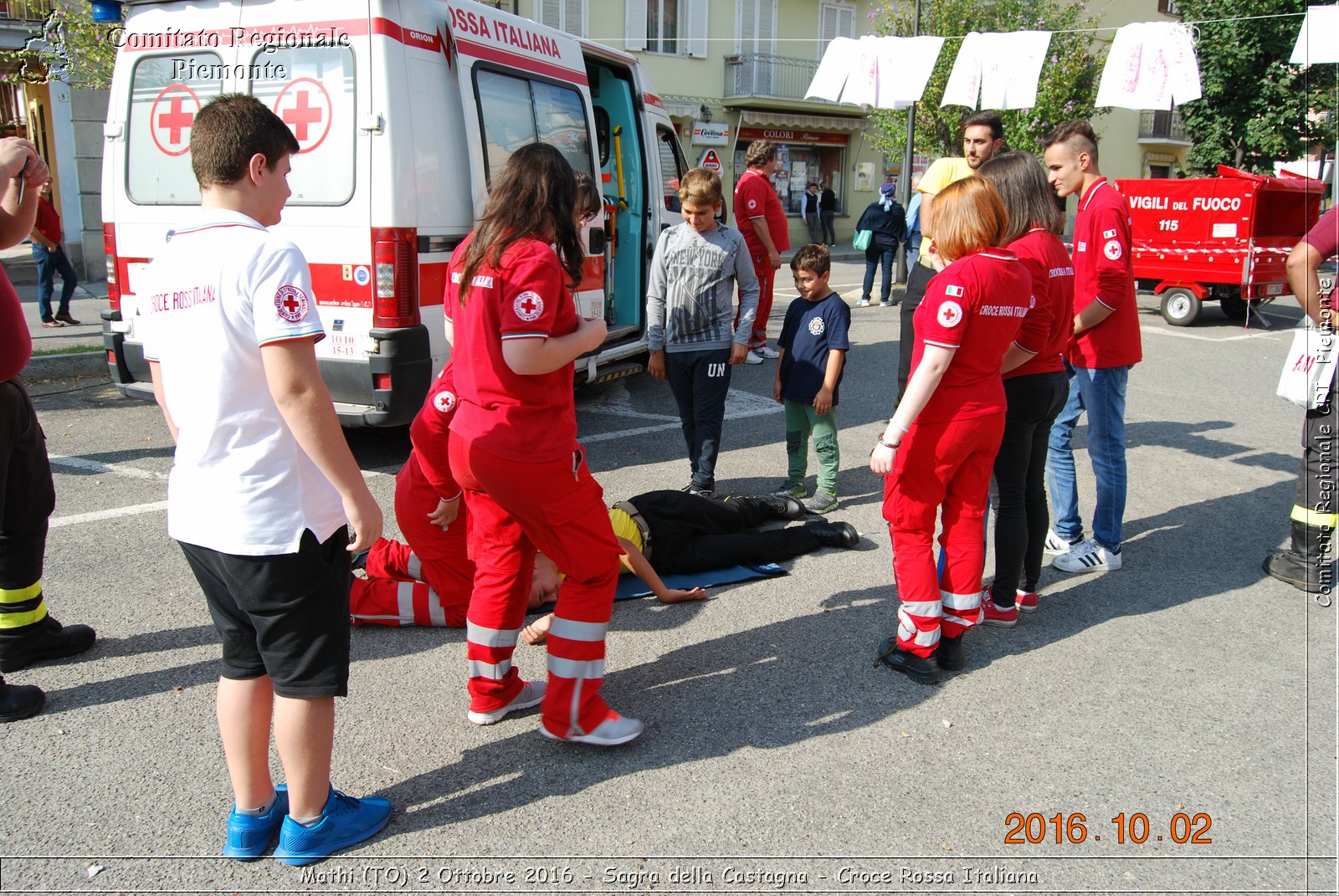 Mathi (TO) 2 Ottobre 2016 - Sagra della Castagna - Croce Rossa Italiana- Comitato Regionale del Piemonte