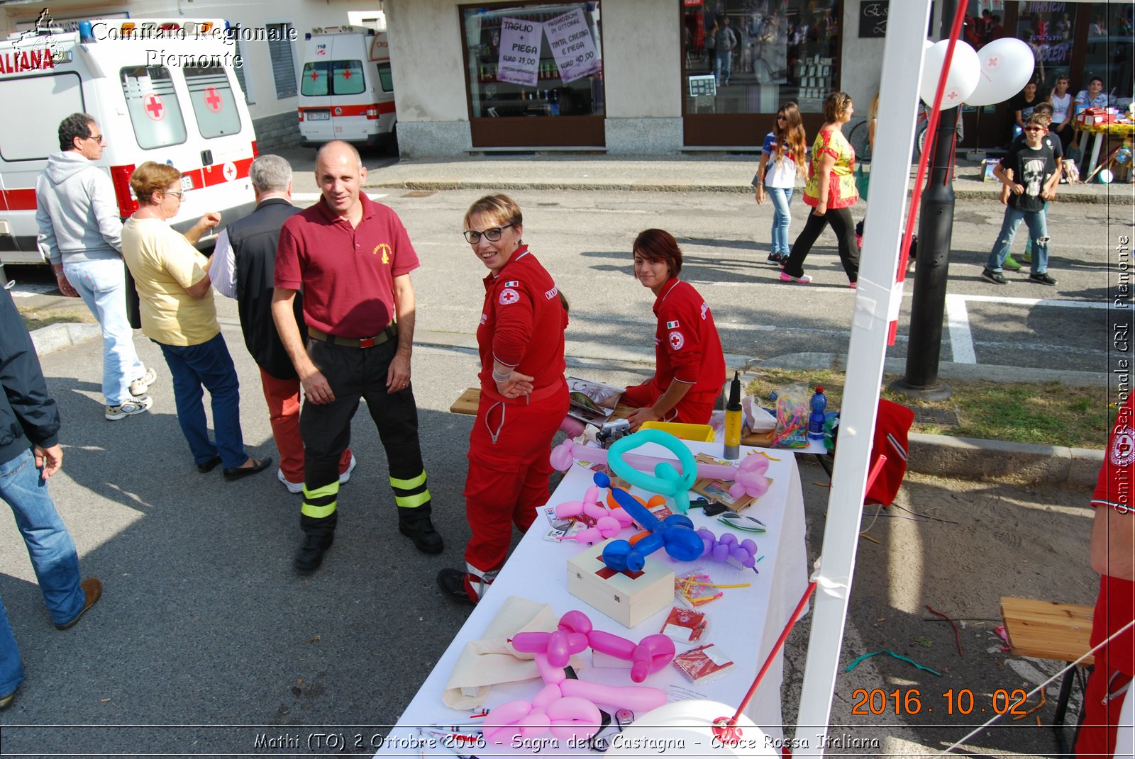 Mathi (TO) 2 Ottobre 2016 - Sagra della Castagna - Croce Rossa Italiana- Comitato Regionale del Piemonte