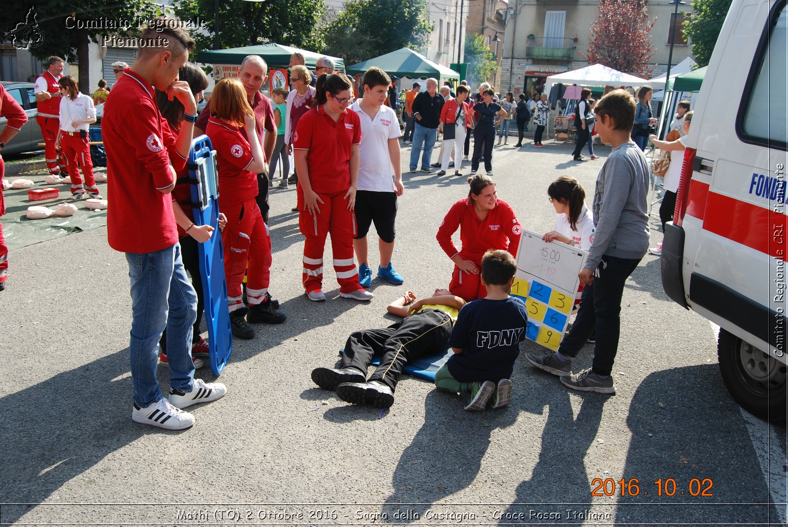 Mathi (TO) 2 Ottobre 2016 - Sagra della Castagna - Croce Rossa Italiana- Comitato Regionale del Piemonte
