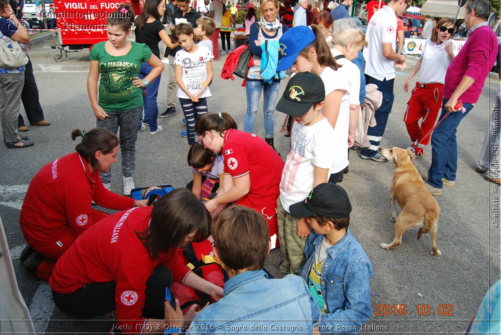 Mathi (TO) 2 Ottobre 2016 - Sagra della Castagna - Croce Rossa Italiana- Comitato Regionale del Piemonte