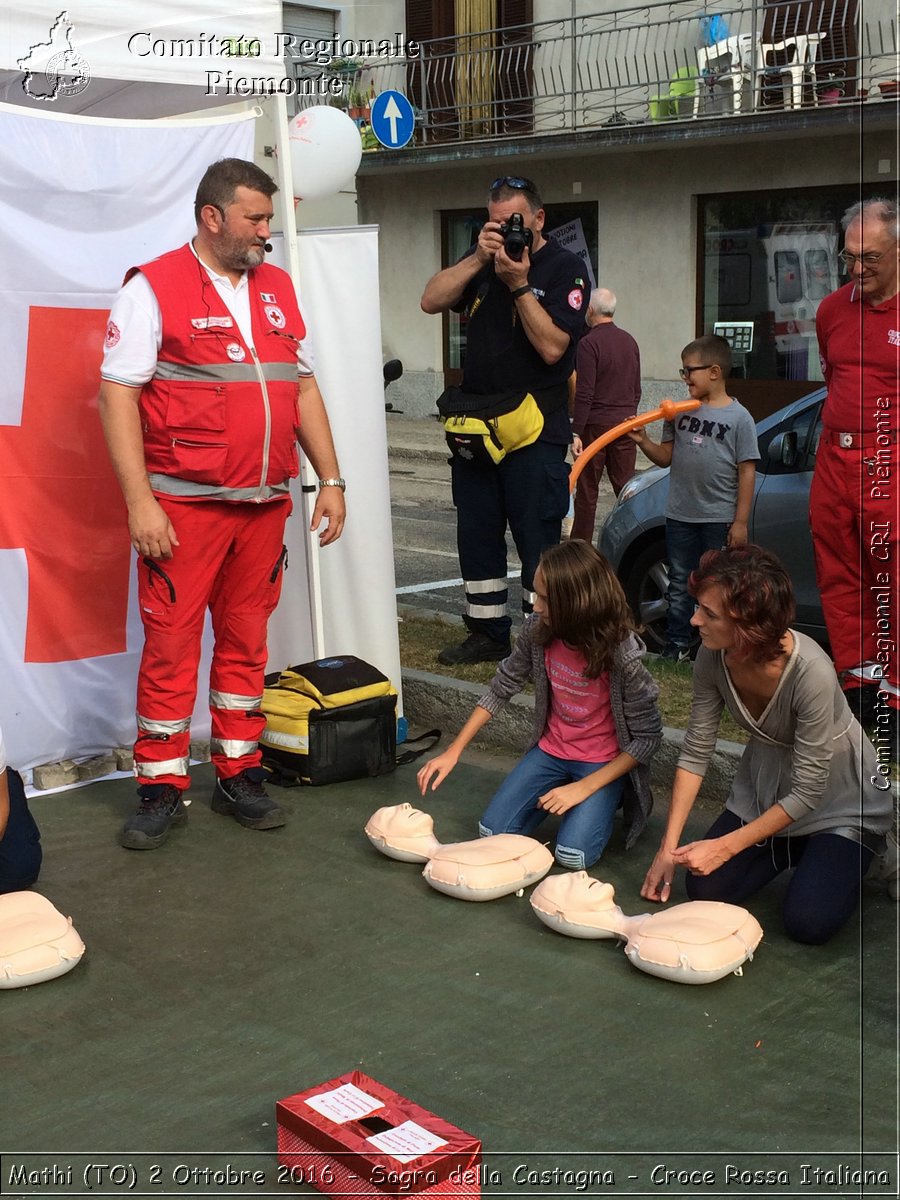Mathi (TO) 2 Ottobre 2016 - Sagra della Castagna - Croce Rossa Italiana- Comitato Regionale del Piemonte