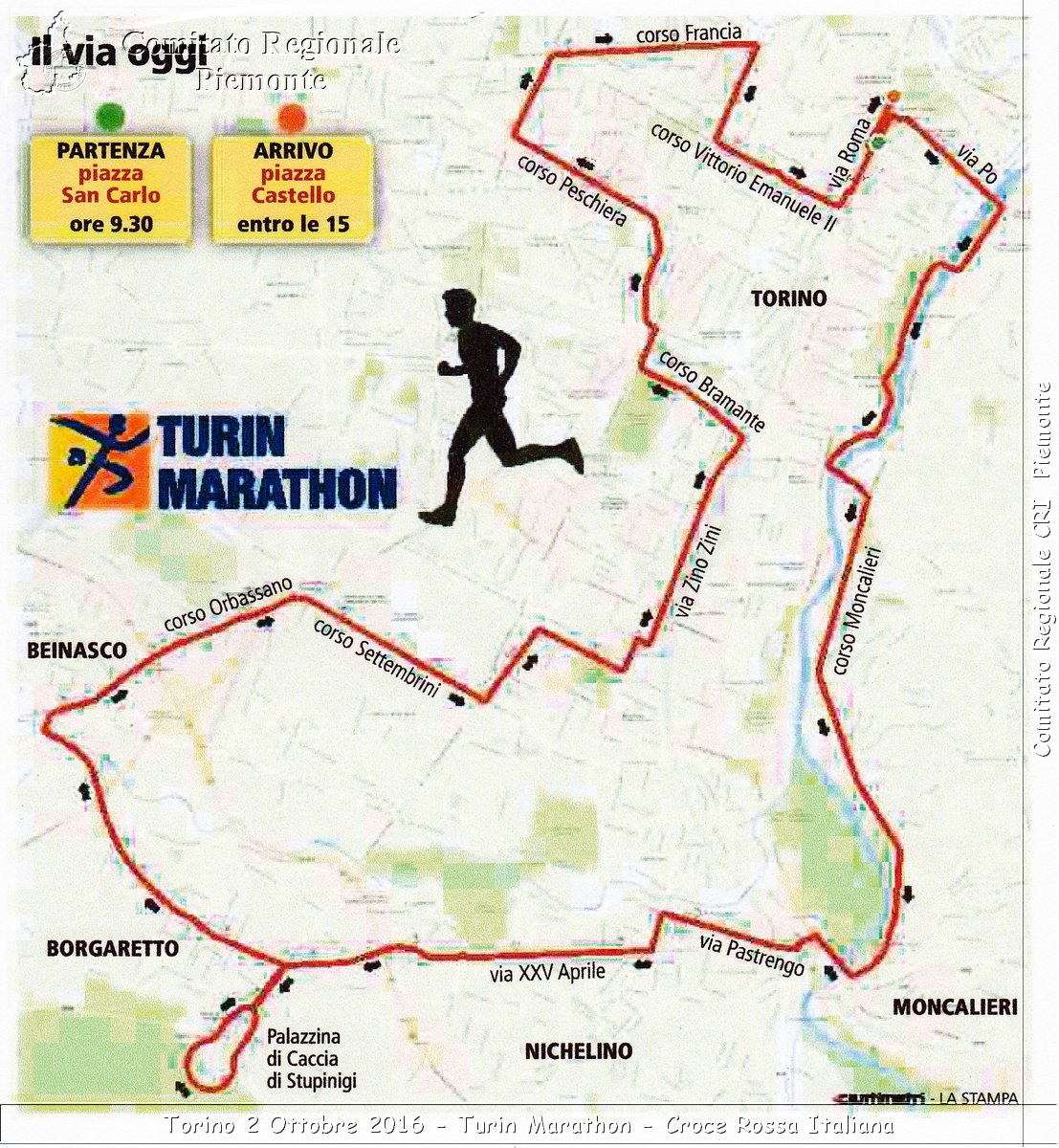 Torino 2 Ottobre 2016 - Turin Marathon - Croce Rossa Italiana- Comitato Regionale del Piemonte