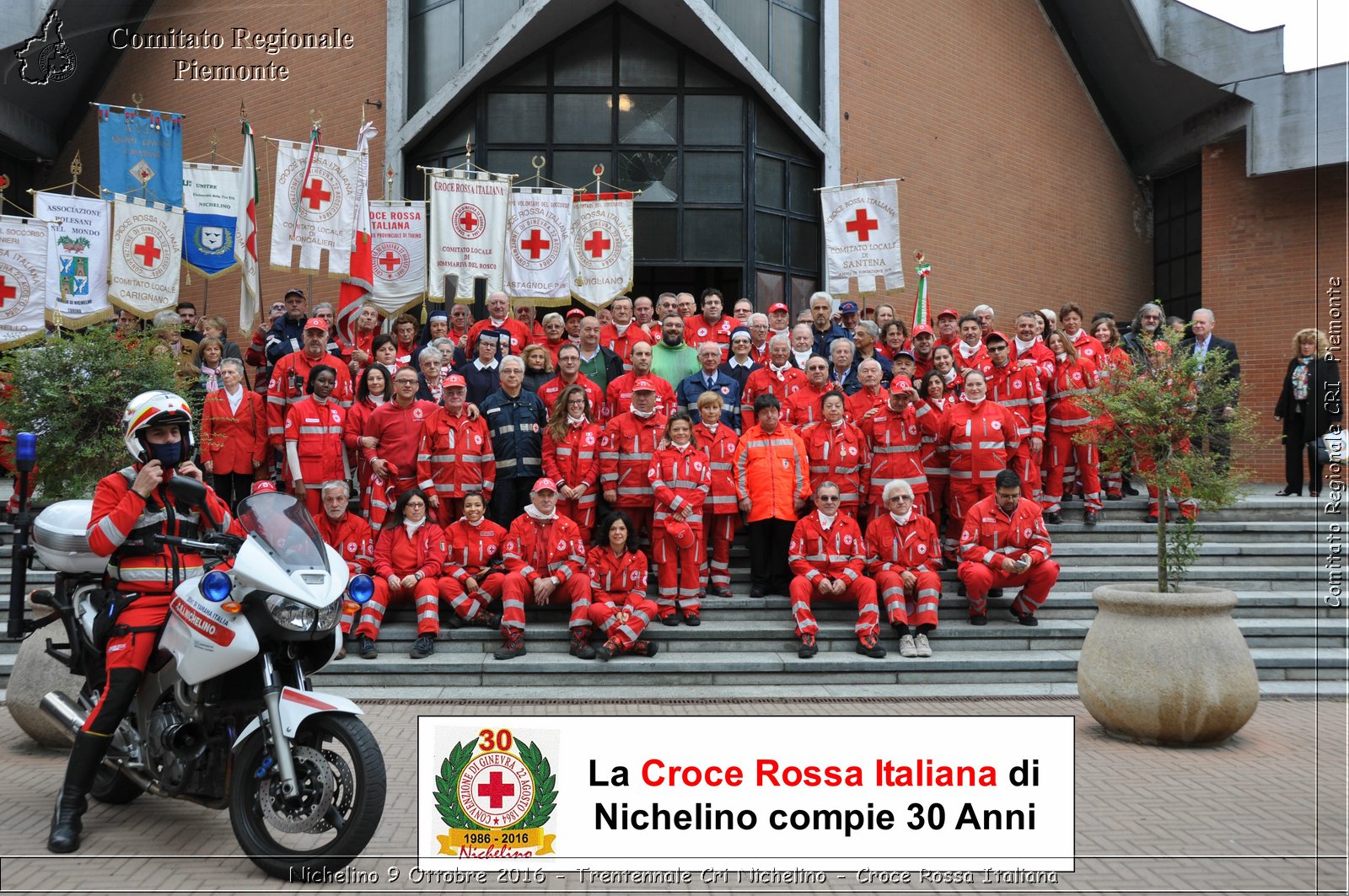 Nichelino 9 Ottobre 2016 - Trentennale Cri Nichelino - Croce Rossa Italiana- Comitato Regionale del Piemonte