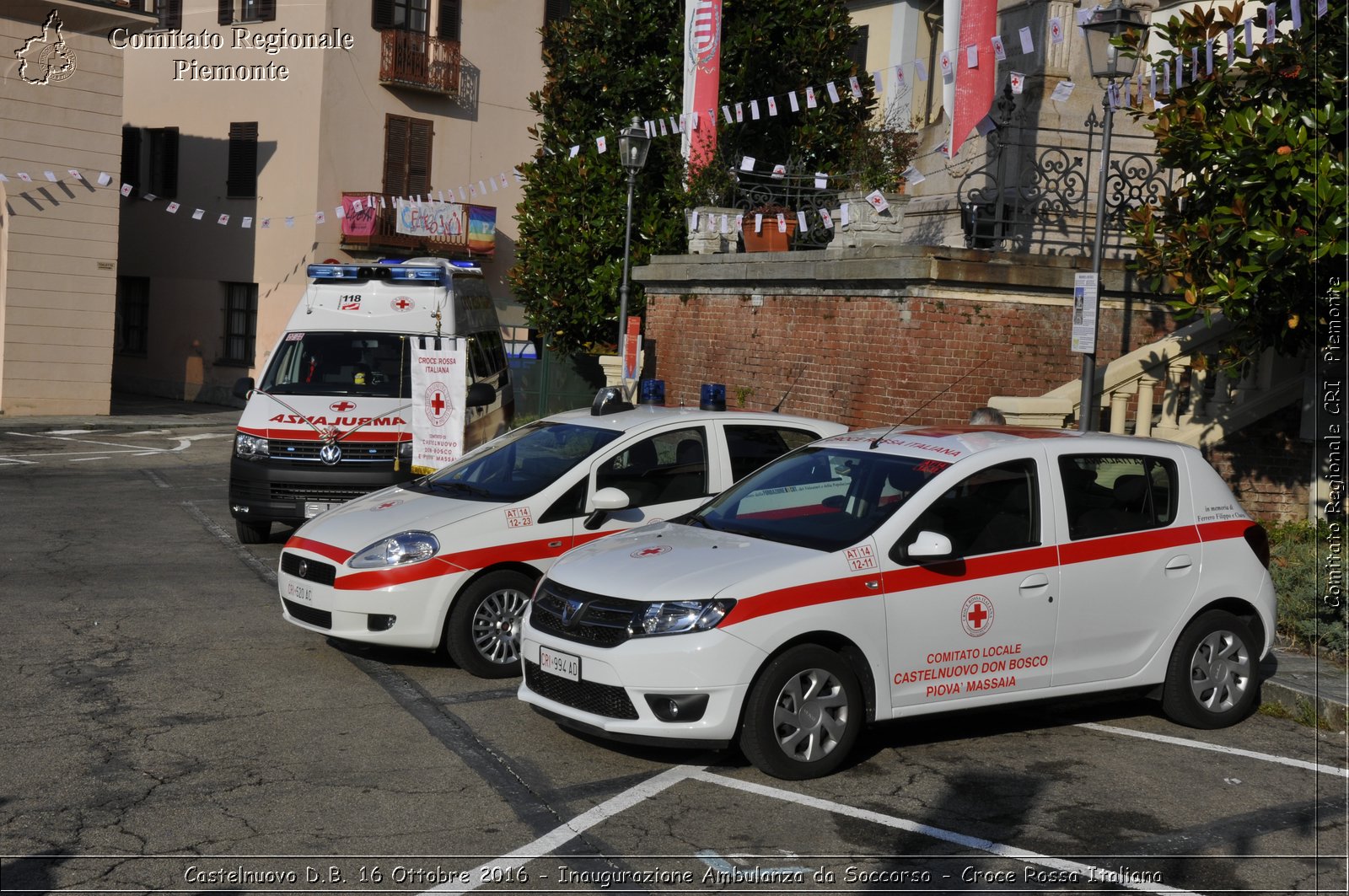 Castelnuovo D.B. 16 Ottobre 2016 - Inaugurazione Ambulanza da Soccorso - Croce Rossa Italiana- Comitato Regionale del Piemonte