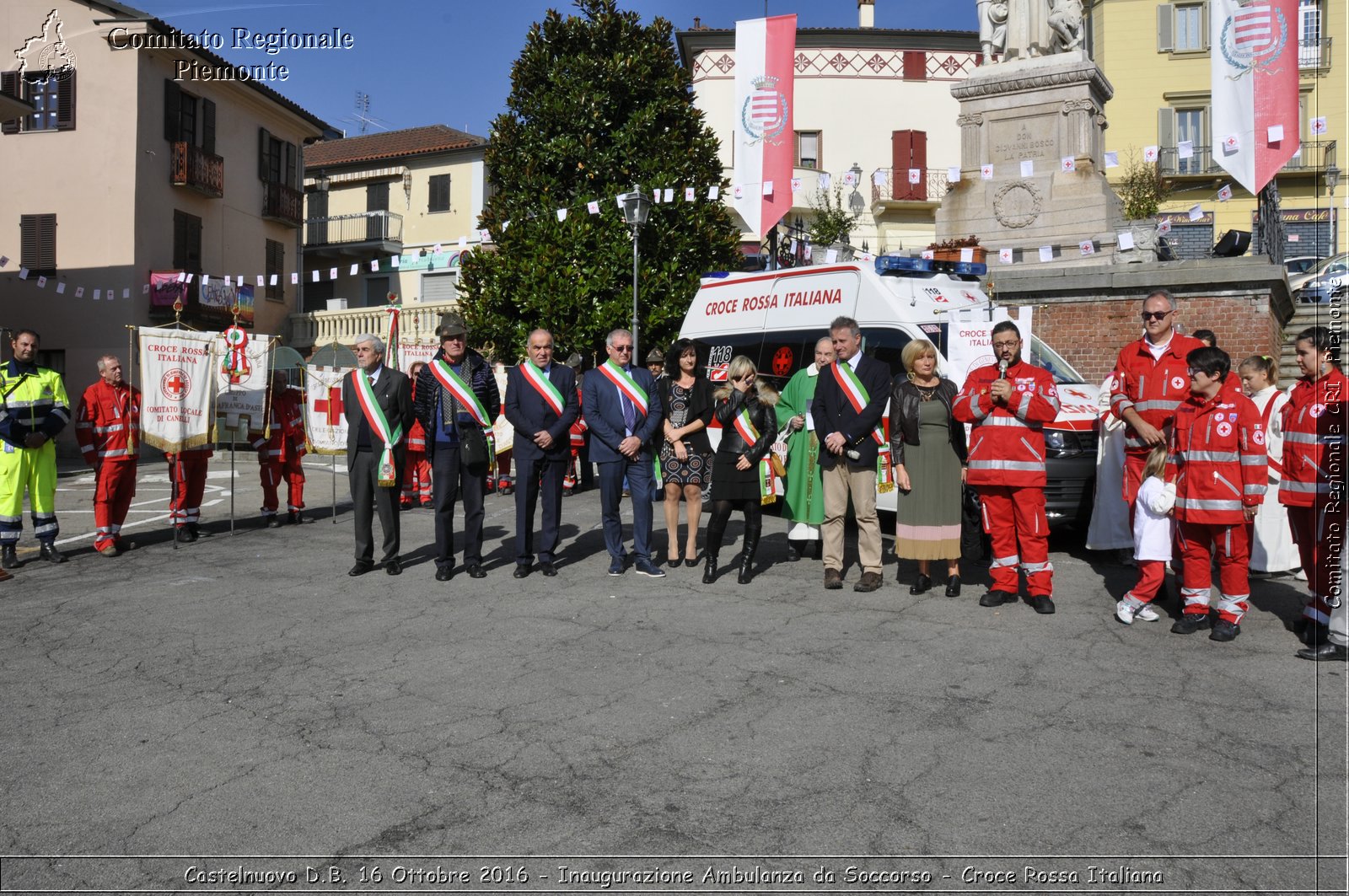 Castelnuovo D.B. 16 Ottobre 2016 - Inaugurazione Ambulanza da Soccorso - Croce Rossa Italiana- Comitato Regionale del Piemonte