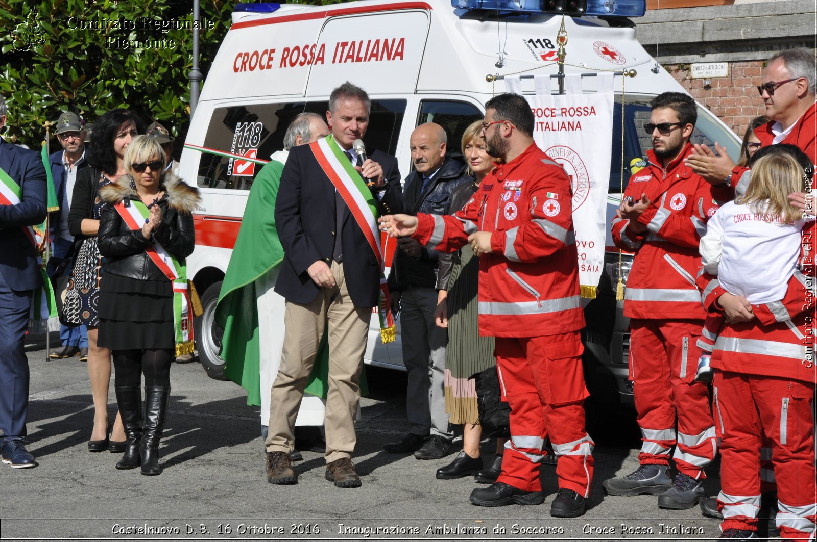 Castelnuovo D.B. 16 Ottobre 2016 - Inaugurazione Ambulanza da Soccorso - Croce Rossa Italiana- Comitato Regionale del Piemonte