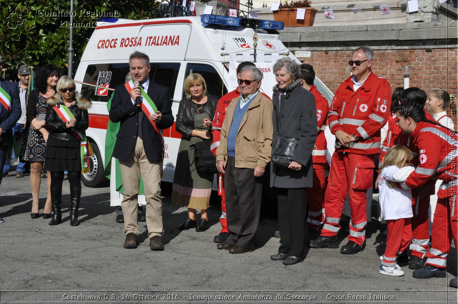 Castelnuovo D.B. 16 Ottobre 2016 - Inaugurazione Ambulanza da Soccorso - Croce Rossa Italiana- Comitato Regionale del Piemonte