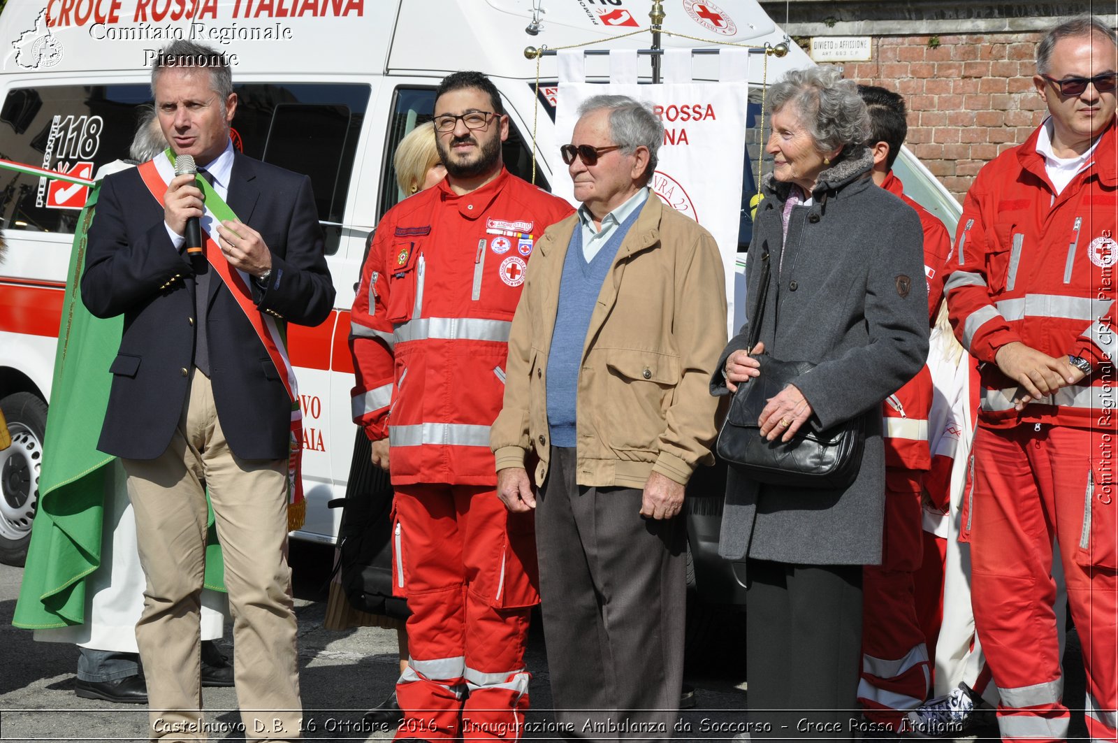 Castelnuovo D.B. 16 Ottobre 2016 - Inaugurazione Ambulanza da Soccorso - Croce Rossa Italiana- Comitato Regionale del Piemonte