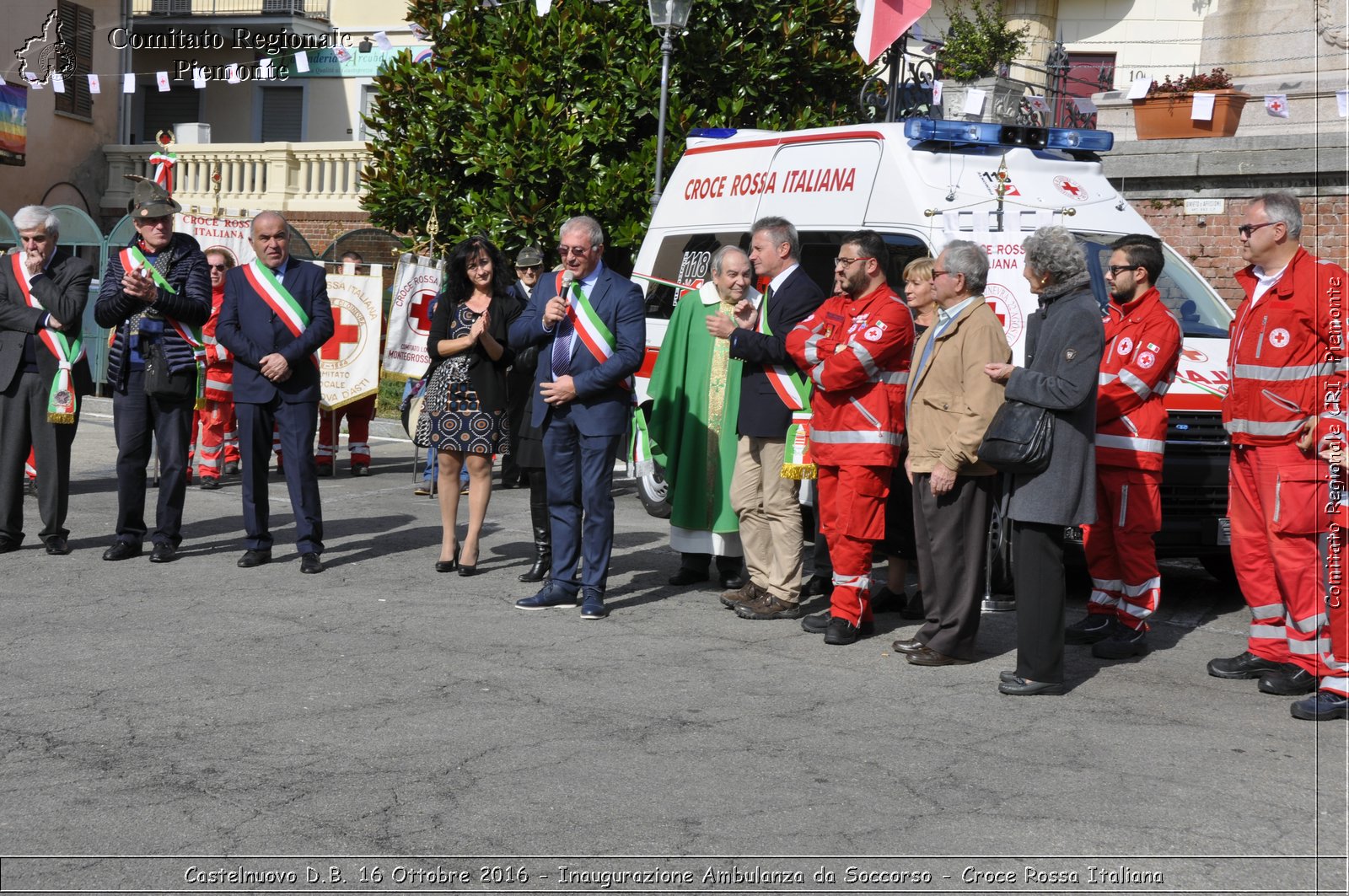 Castelnuovo D.B. 16 Ottobre 2016 - Inaugurazione Ambulanza da Soccorso - Croce Rossa Italiana- Comitato Regionale del Piemonte